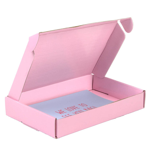 Lieferzeit ca.10 Werktage Maxibriefkartons Pink Lavender A6 bedrucken lassen