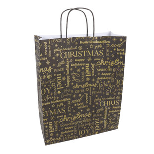 50x Papier-Weihnachtstüten A3 International