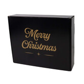 Weihnachtskartons Schwarz 350x280x80mm