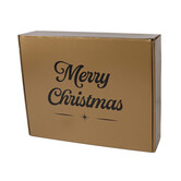 Weihnachtskartons Gold 350x280x80mm