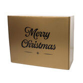 Weihnachtskartons Gold 380x300x140mm