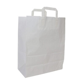 50x Budget Taschen Weiß L