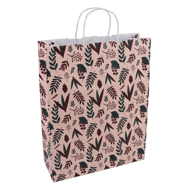 Sofort lieferbar 50x Papiertüten Botanic Pink A3