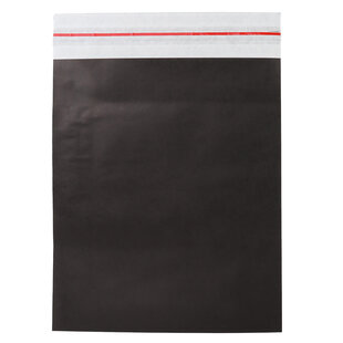 50x Papier Versandtasche Schwarz Medium