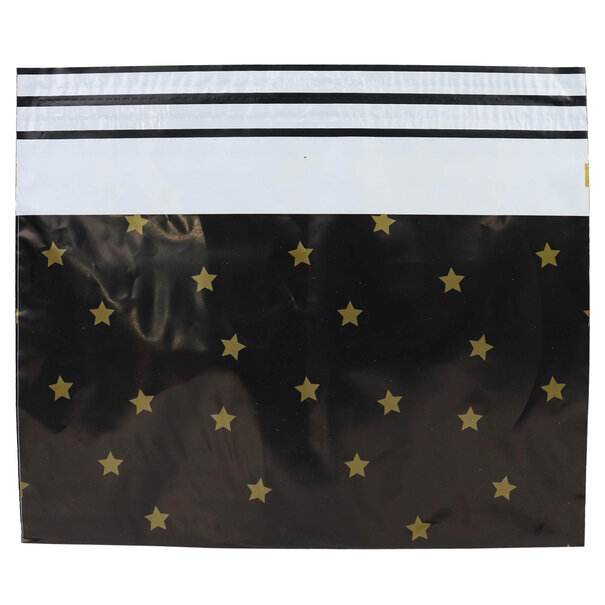 Sofort lieferbar 100x Versandtaschen Black Stars Gold