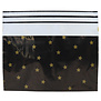 100x Versandtaschen Black Stars Gold