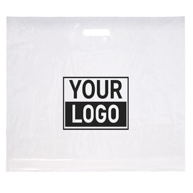 Plastiktüten bedrucken 60x51+2x4cm Weiß