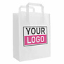 Budget Papiertüten S Weiß bedrucken lassen