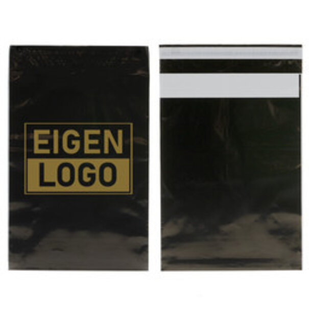 Lieferzeit ca.10 Werktage Schwarze Versandtaschen Druck Small