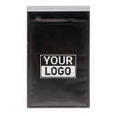 Schwarze Luftpolstertasche D bedrucken