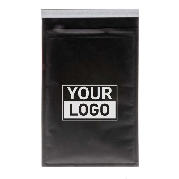 Lieferzeit ca.10 Werktage Schwarze Luftpolstertasche G bedrucken