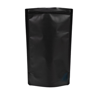 100x Standbodenbeutel Schwarz 16x27cm