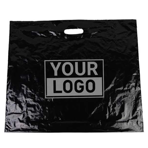 Lieferzeit ca.10 Werktage Plastiktüten bedrucken 60x51+2x4cm Schwarz