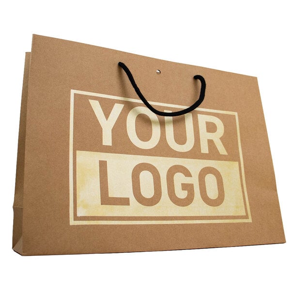 Lieferzeit ca.10 Werktage Geschenktüten bedrucken Braun A3
