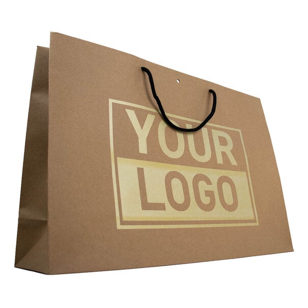 Lieferzeit ca.10 Werktage Geschenktüten bedrucken Braun Extra groß