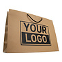 Geschenktüten bedrucken Braun Extra groß