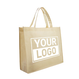Shopper Druck Beige Non woven 42x12x35cm - Express