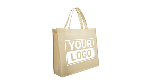 Shopper Druck Beige Non woven 42x12x35cm - Express