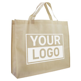 Shopper Druck Beige Non woven 54x14x45cm - Express