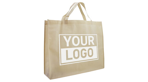 Shopper Druck Beige Non woven 54x14x45cm - Express