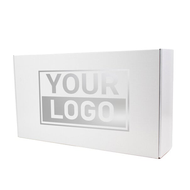 Lieferzeit ca.10 Werktage Postkartons bedrucken Weiß 610x329x135mm