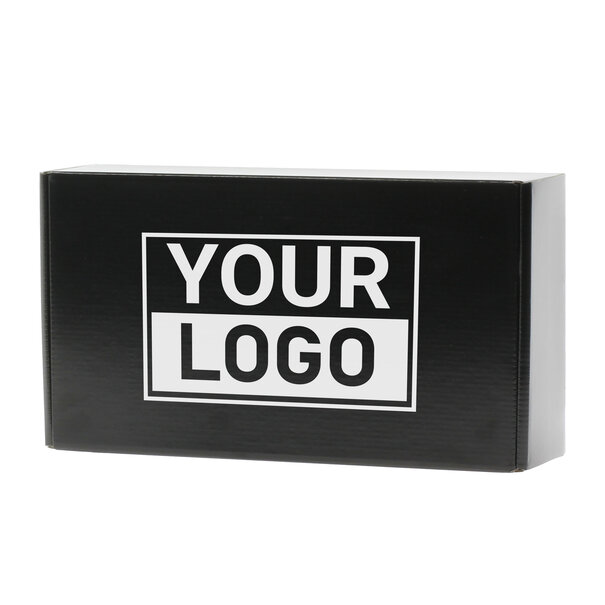 Lieferzeit ca.10 Werktage Postkartons bedrucken Schwarz 610x329x135mm