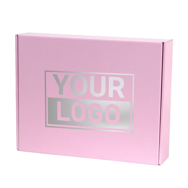 Lieferzeit ca.10 Werktage Postkartons bedrucken Pink Lavender 350x280x80mm