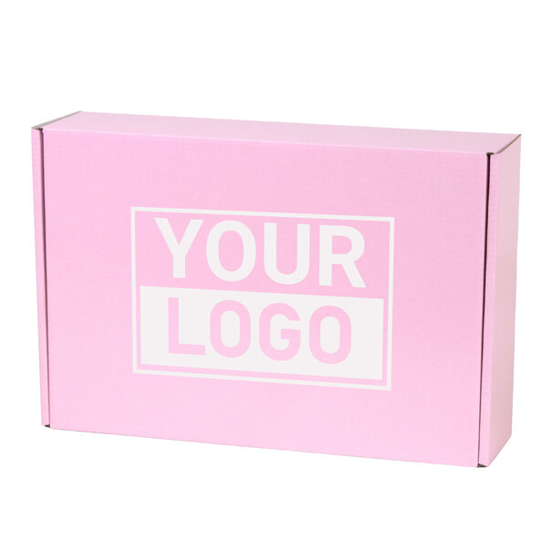 Lieferzeit ca.10 Werktage Postkartons bedrucken Pink Lavender 280x190x75mm