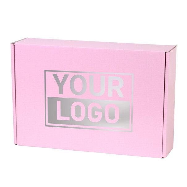 Lieferzeit ca.10 Werktage Postkartons bedrucken Pink Lavender 280x190x75mm