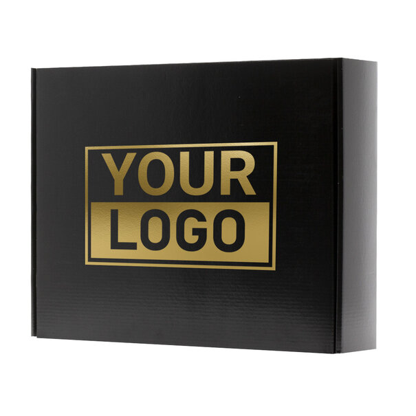 Lieferzeit ca.10 Werktage Postkartons bedrucken Schwarz 350x280x80mm