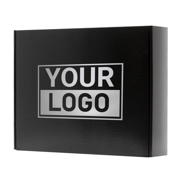 Lieferzeit ca.10 Werktage Postkartons bedrucken Schwarz 350x280x80mm