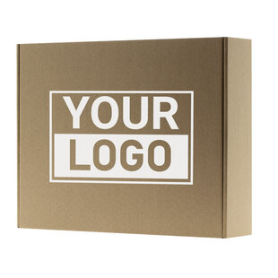 Postkartons bedrucken Braun 350x280x80mm