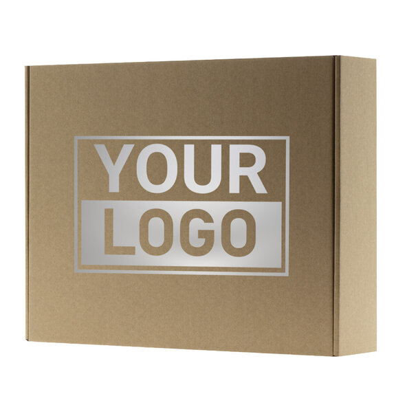 Lieferzeit ca.10 Werktage Postkartons bedrucken Braun 350x280x80mm