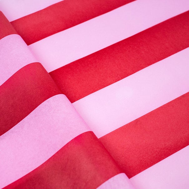 Sofort lieferbar Seidenpapier 35x50cm Stripes Pink
