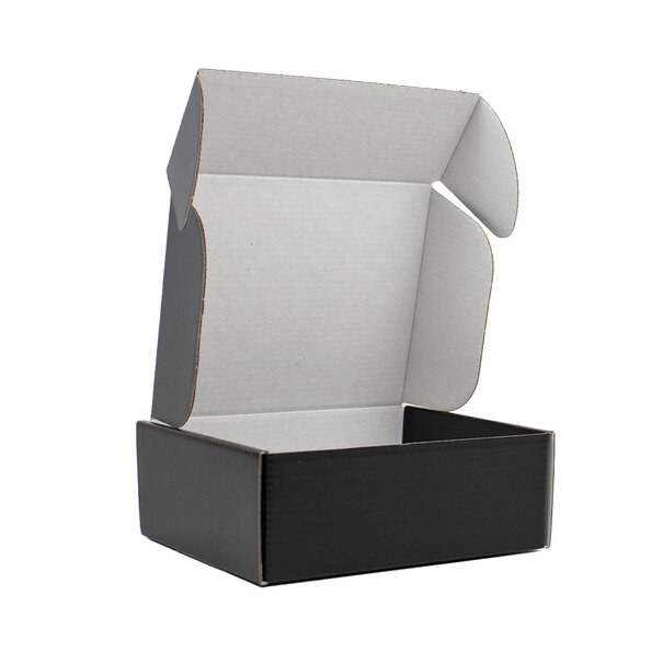 Sofort lieferbar 25x Postkartons Schwarz 160x130x90mm