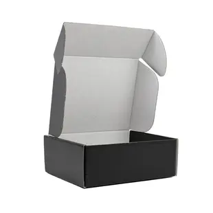 25x Postkartons Schwarz 160x130x60mm