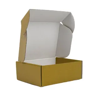 25x Postkartons Gold 160x130x60mm