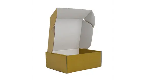 25x Postkartons Gold 160x130x60mm