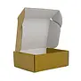 25x Postkartons Gold 160x130x60mm