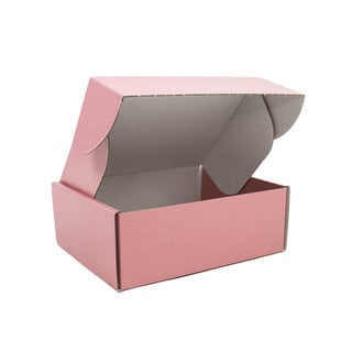 25x Postkartons Alt Rosa 160x130x60mm