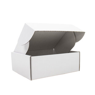25x Postkartons Weiß 160x130x90mm