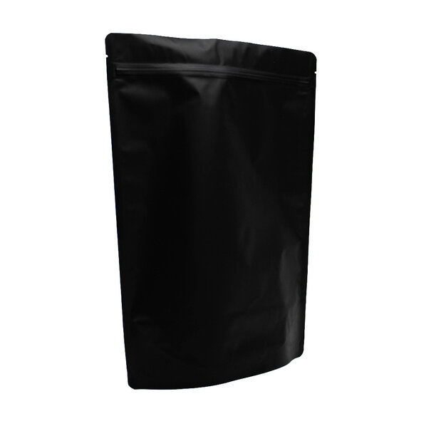 Sofort lieferbar 100x Standbodenbeutel matt Schwarz 25x34cm