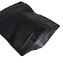100x Standbodenbeutel matt Schwarz 25x34cm