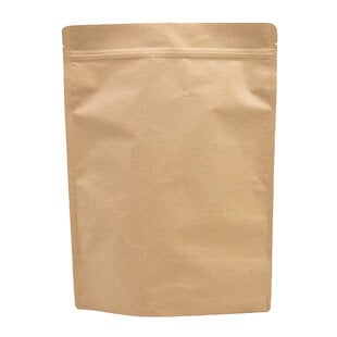 100x Standbodenbeutel Braun 25x34cm