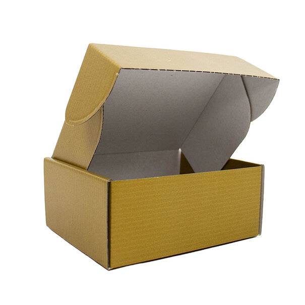 Lieferzeit ca.10 Werktage Postkartons bedrucken Gold 160x130x90mm