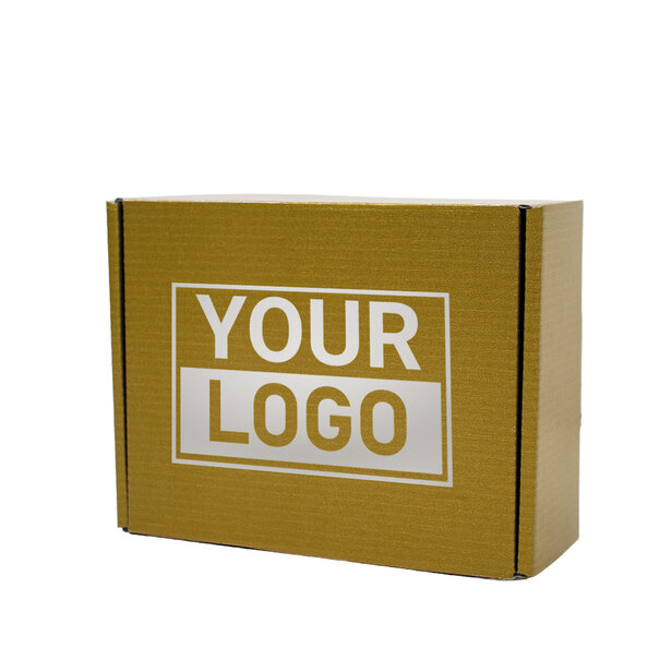 Lieferzeit ca.10 Werktage Postkartons bedrucken Gold 160x130x60mm