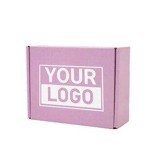 Postkartons bedrucken Pink Lavender 160x130x60mm