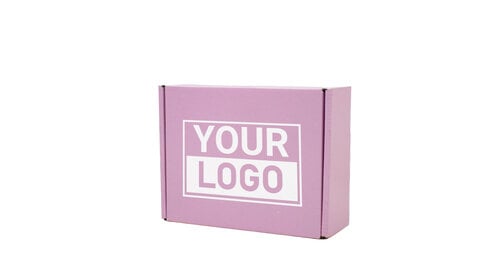 Postkartons bedrucken Pink Lavender 160x130x90mm