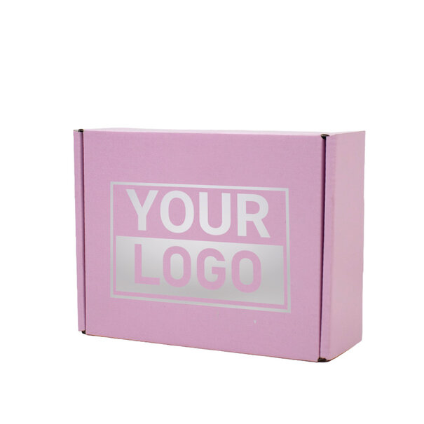 Lieferzeit ca.10 Werktage Postkartons bedrucken Pink Lavender 160x130x90mm