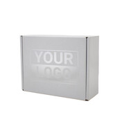 Postkartons bedrucken Weiß 160x30x90mm